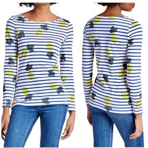 BODEN MAKE A STATEMENT BRETON SCATTERED LEMONS T-SHIRT SIZE 8